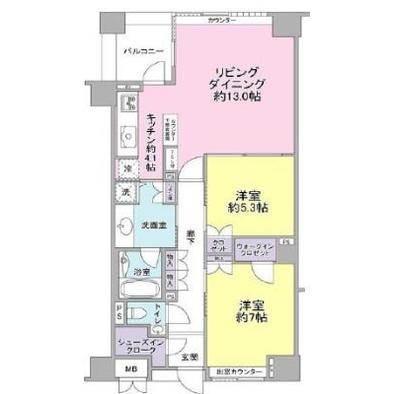 レジデンシア春日安藤坂間取り図