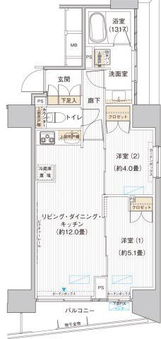 ヒューリックレジデンス新御茶ノ水間取り図