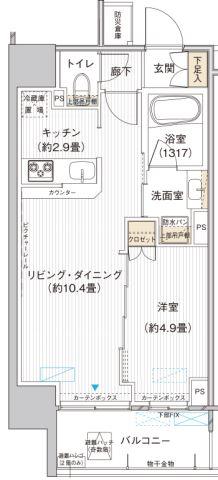 ヒューリックレジデンス新御茶ノ水間取り図