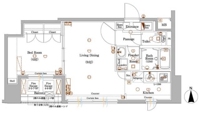 AXAS文京関口間取り図