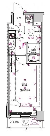 クレイシア神楽坂間取り図