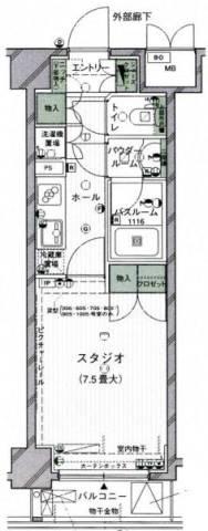 クオリア小石川間取り図