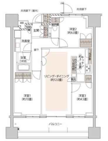 ザ・パークハウス本郷間取り図