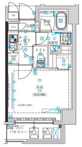 クレイシア菊川ステーションサイト間取り図