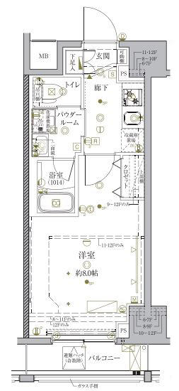 クレイシア秋葉原ラグゼスウィート間取り図