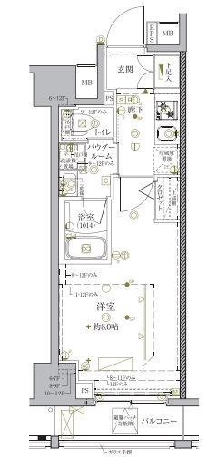 クレイシア秋葉原ラグゼスウィート間取り図