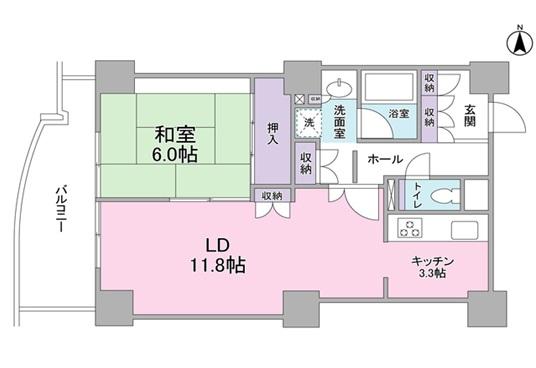 文京グリーンコートビュータワー本駒込B棟間取り図