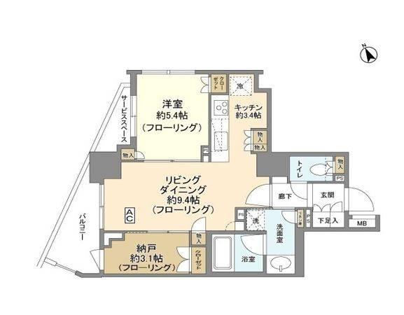 ザ・パークハウス小石川春日間取り図