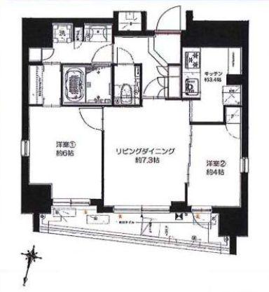 サンイング飯田橋間取り図