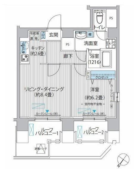 FIORE KOMAGOME　フィオーレ駒込間取り図
