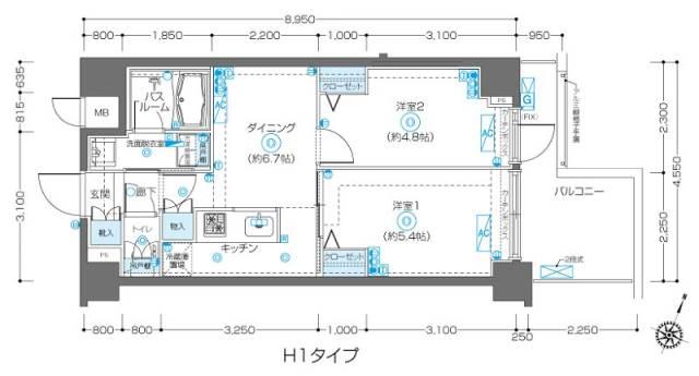 フェニックス飯田橋間取り図