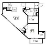 プランドール小石川 302 間取り図