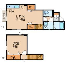 ラ　メゾン　ド　ボヌール Ａ号室 間取り図