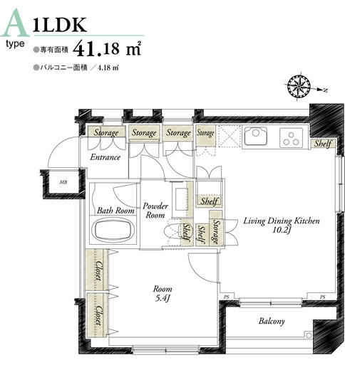 ジュイール文京白山間取り図