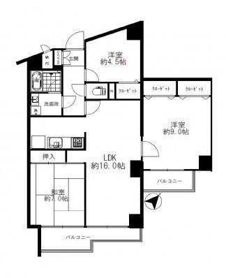 シャンボール小石川A間取り図
