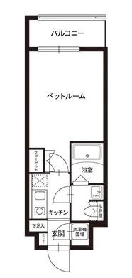 レックスガーデン神楽坂北町間取り図