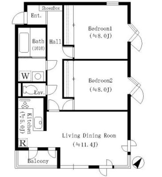ドゥムール西片間取り図