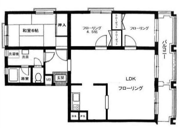 西片町アパートメント間取り図