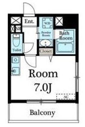 ジュネ本郷 401号室 間取り図