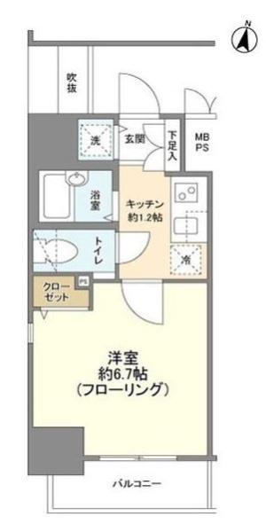 菱和パレス護国寺駅前間取り図