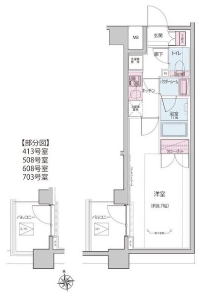 Dimus神楽坂Ⅱ間取り図