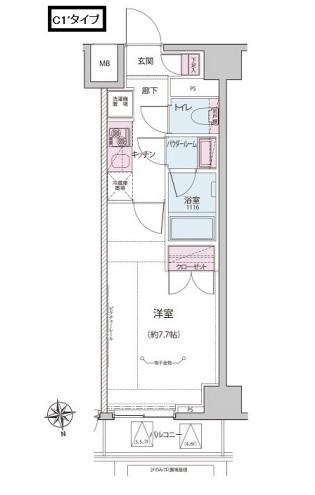 Dimus神楽坂Ⅱ間取り図