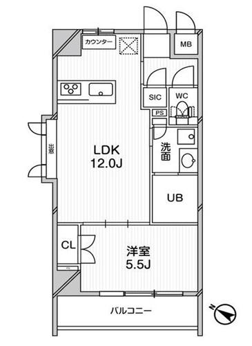 エルスタンザ文京千駄木間取り図