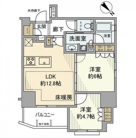 シェフルール文京茗荷谷間取り図