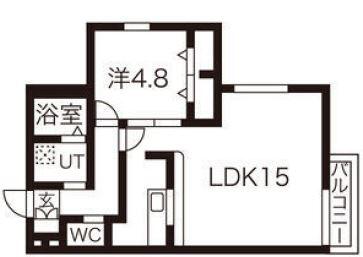 FRレジデンス飯田橋 206号室 間取り図