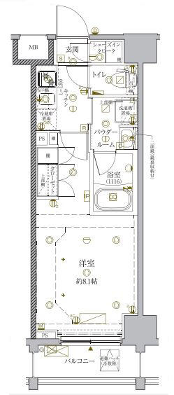 クレイシア亀戸サウスコート間取り図