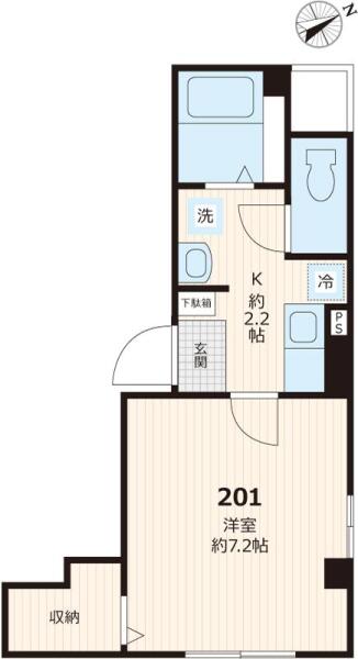 エフローザ小石川間取り図