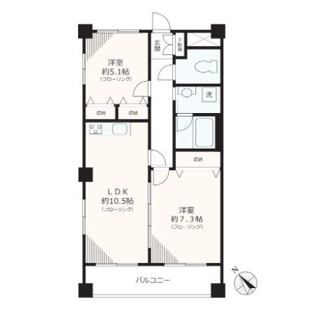WEST WOOD MANSION間取り図