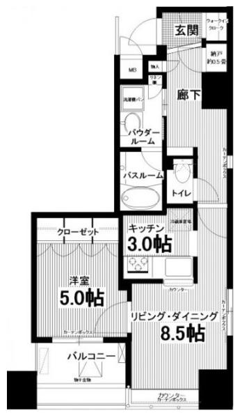 ルネ神楽坂間取り図