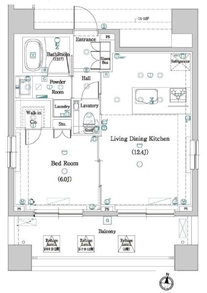 DIPS神楽坂間取り図