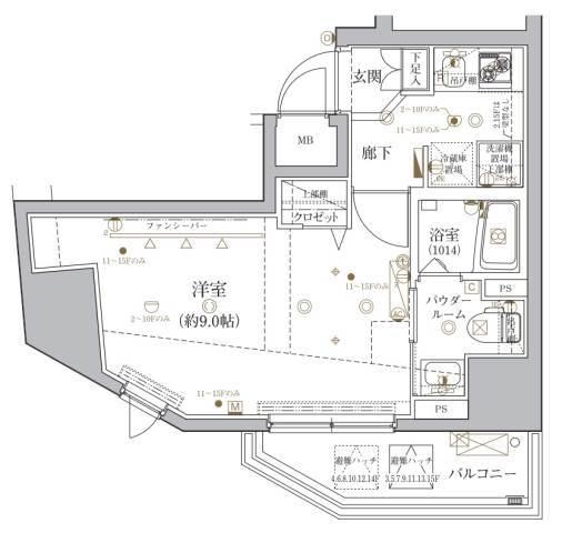 クレイシア文京春日間取り図