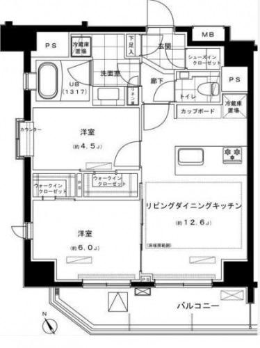 アイディコート飯田橋間取り図