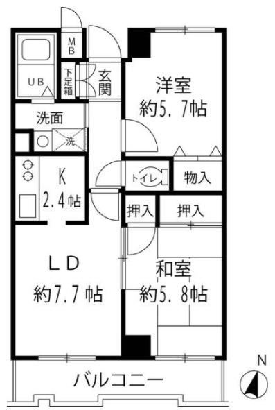 パラシオ文京間取り図