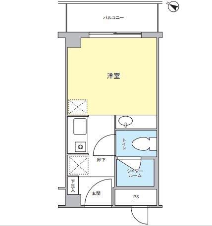 menoca myogadani 602号室 間取り図