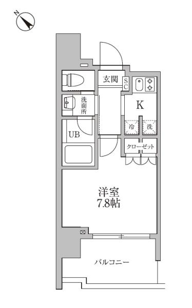 レジディア文京本郷III間取り図