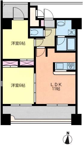 ドゥーエ茗荷谷間取り図