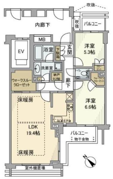 プラウド文京千石間取り図
