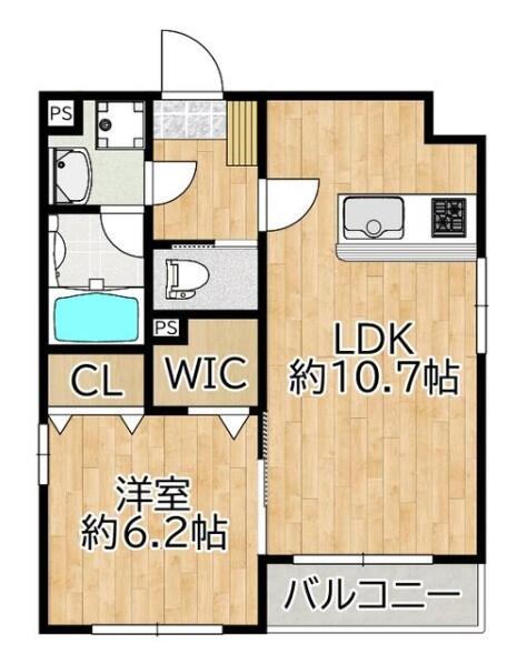ベル・ヴィアーレ目白台 203号室 間取り図