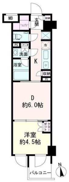 パレステージ文京江戸川橋間取り図