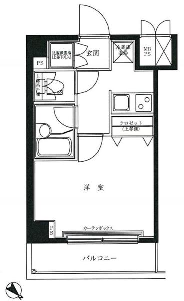 ルーブル小石川弐番館間取り図