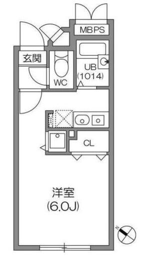 ZESTY小石川 402号室 間取り図