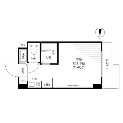 スカイコート文京小石川間取り図