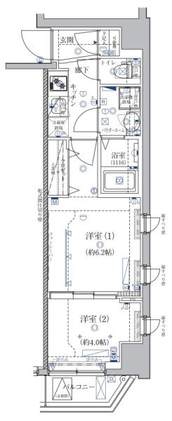 クレイシア菊川間取り図