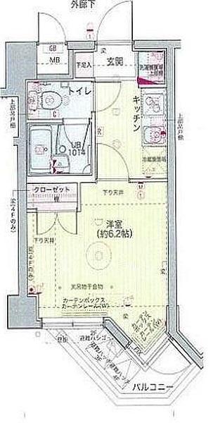 キャッスルステージ茗荷谷駅前間取り図