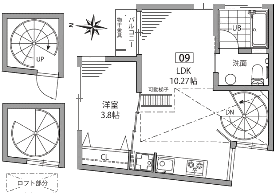 ココノマテラス千駄木間取り図