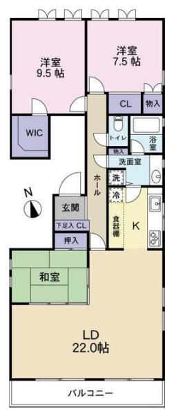 エクレーヌ小石川間取り図